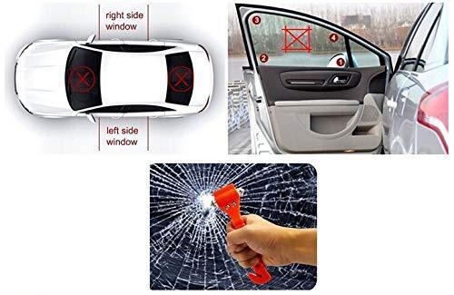  automobile urgent .. window glass break up . urgent .. Hammer 2 piece set urgent tool disaster prevention goods evacuation measures seat belt cutter Rescue Hammer 