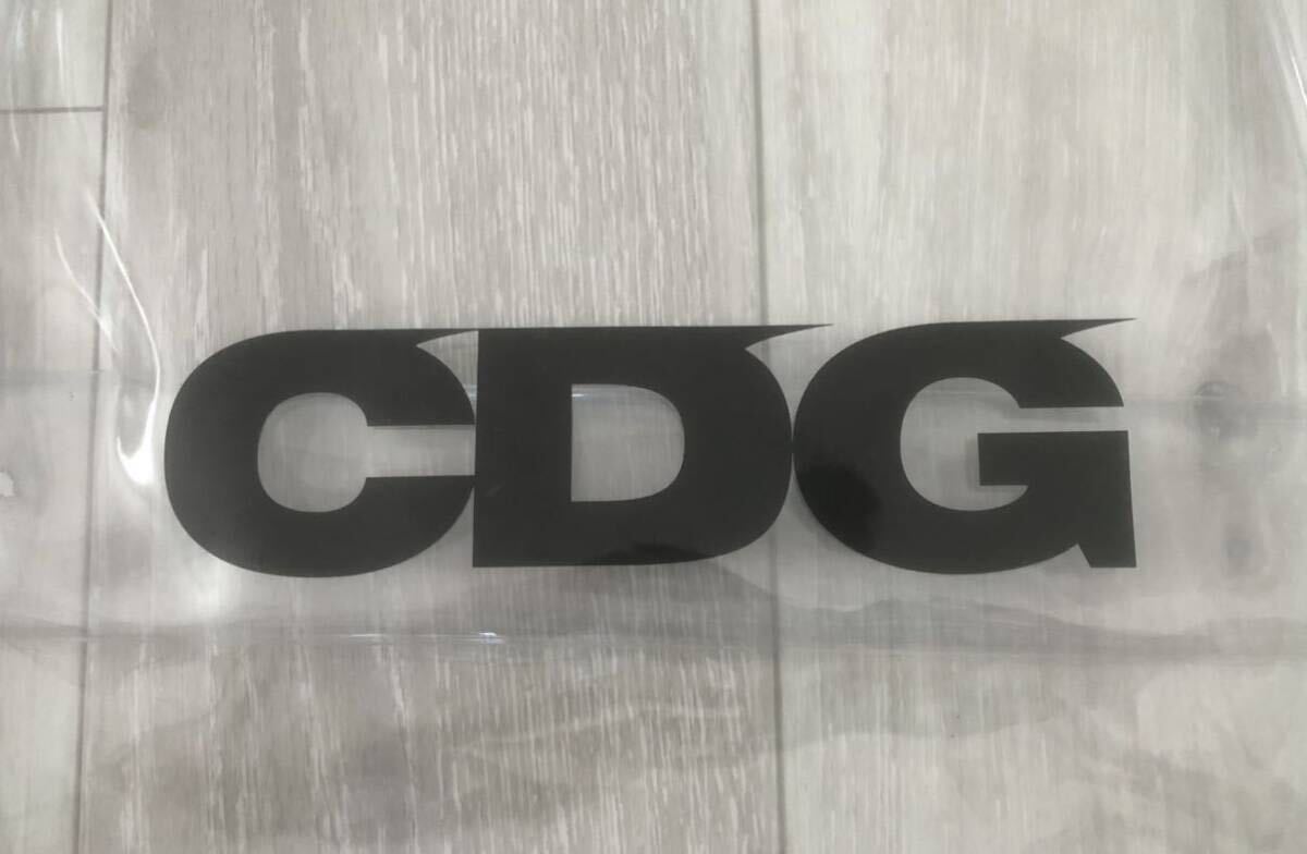 【美品】CDG PVC ビニールバッグ バック 透明 クリア トート コムデギャルソン シーディージー ロゴ ビーチ_画像3
