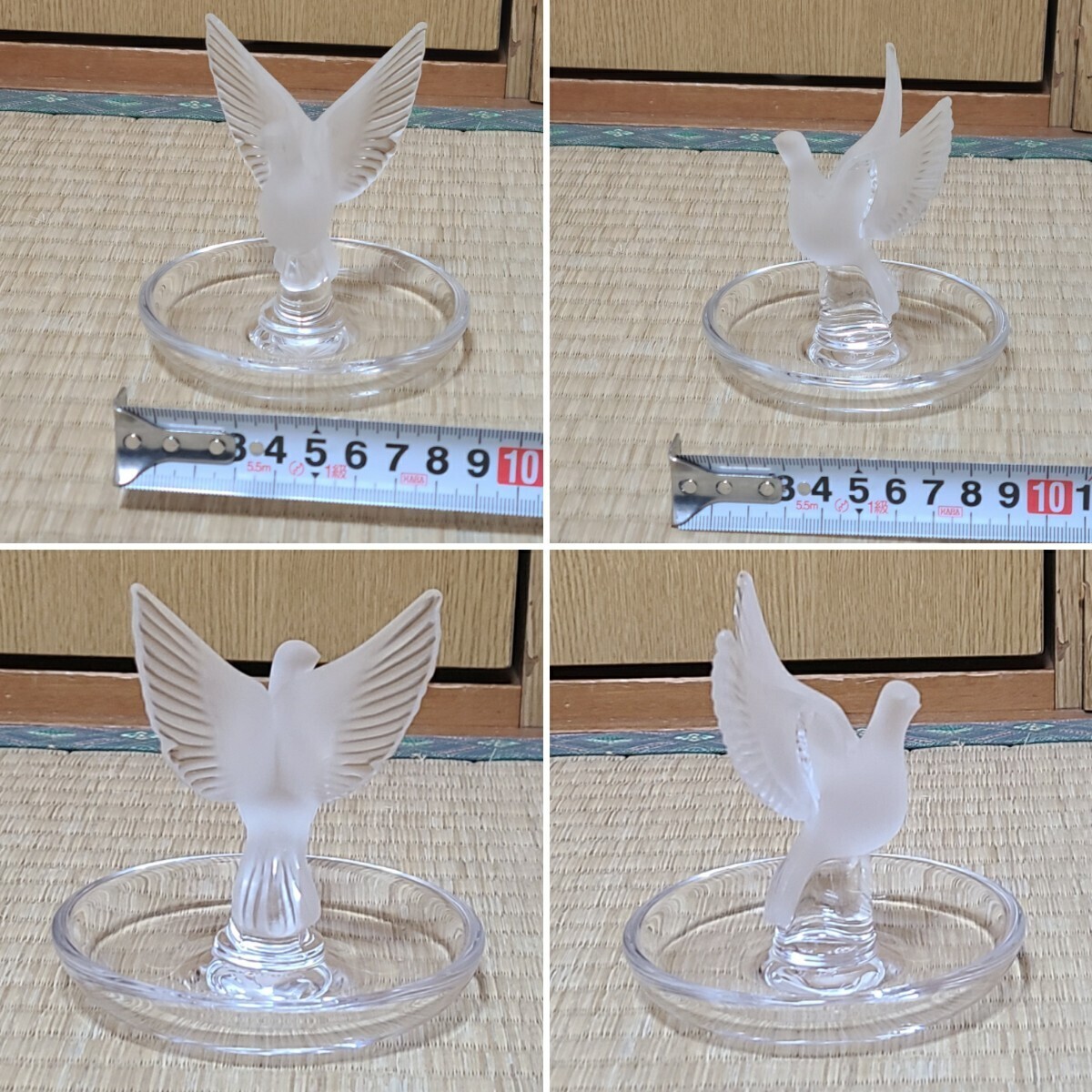 ラリック ガラス ピントレイ ？ 鳩 小鳥 bird バード リングトレイ ？ ルネ・ラリック R.LALIQUE LALIQUE 鳥の画像2