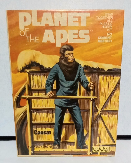 1973 ADDAR Planet of the Apes Caesar 猿の惑星 シーザー プラモデル 未組立 当時物 ヴィンテージの画像1