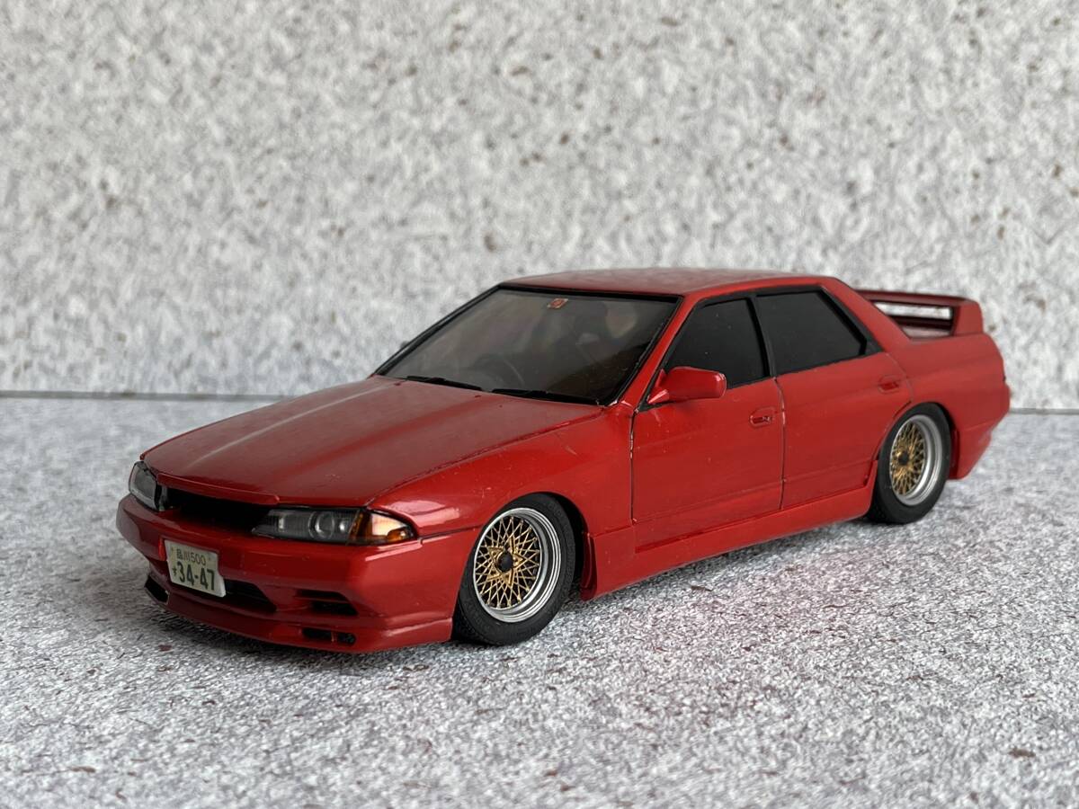 ジャンク or 部品取り！1/24　スカイライン　R32　完成品　改造ベース　走り屋　ドリフト　首都高バトル　湾岸ミッドナイト　昭和レトロ_画像1