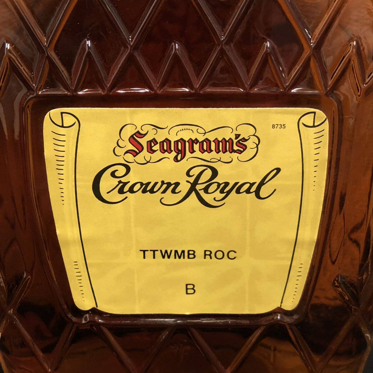 B584 あ■未開栓■ クラウンローヤル Crown Royal カナディアンウイスキー 1971 40% 1Lの画像4