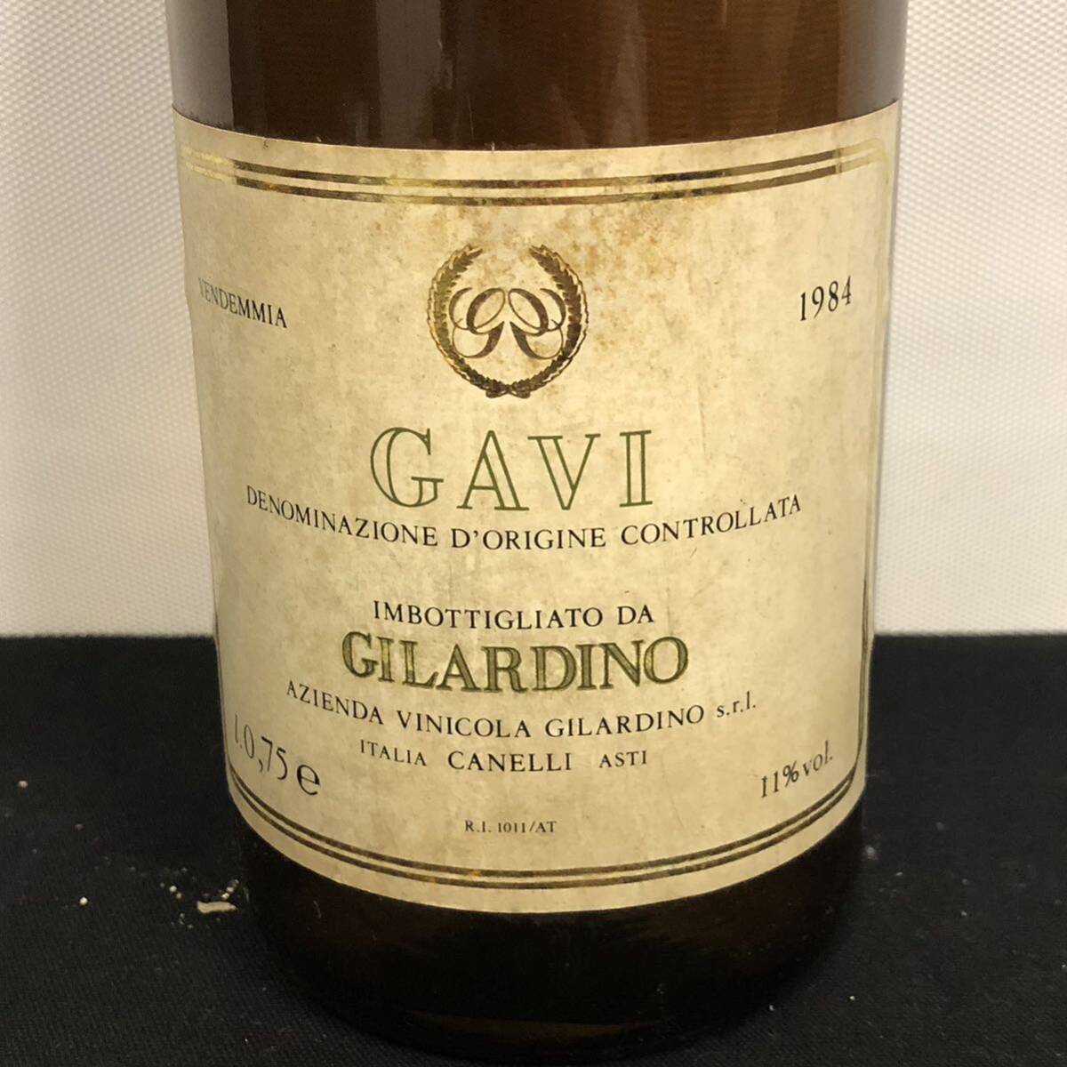 B605 あ■未開栓■ ガヴィ GAVI GILARDINO 白ワイン 1984の画像4