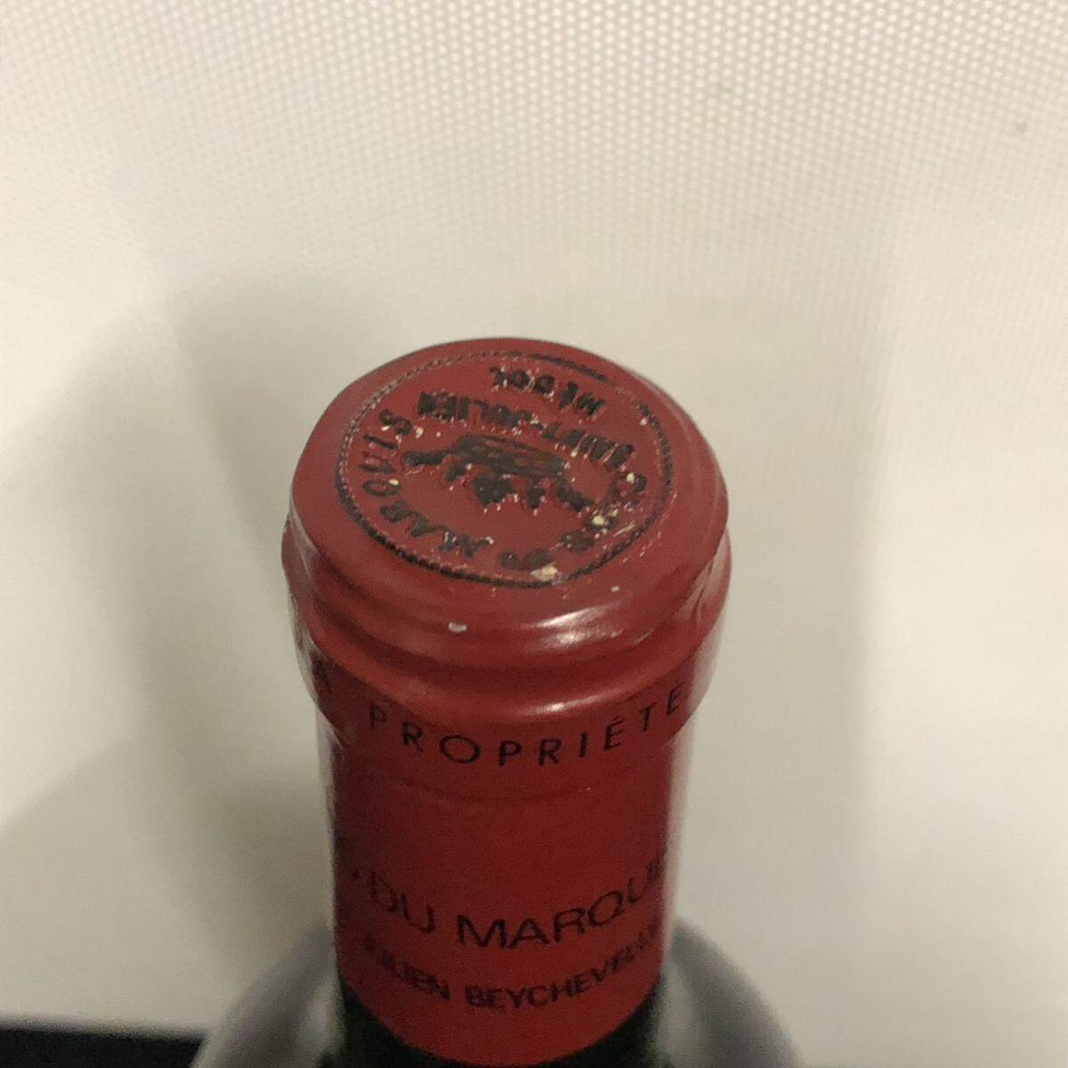 B667 あ■未開栓■ クロ デュ マルキ SAINT JUlLEN 1987 赤ワインの画像3