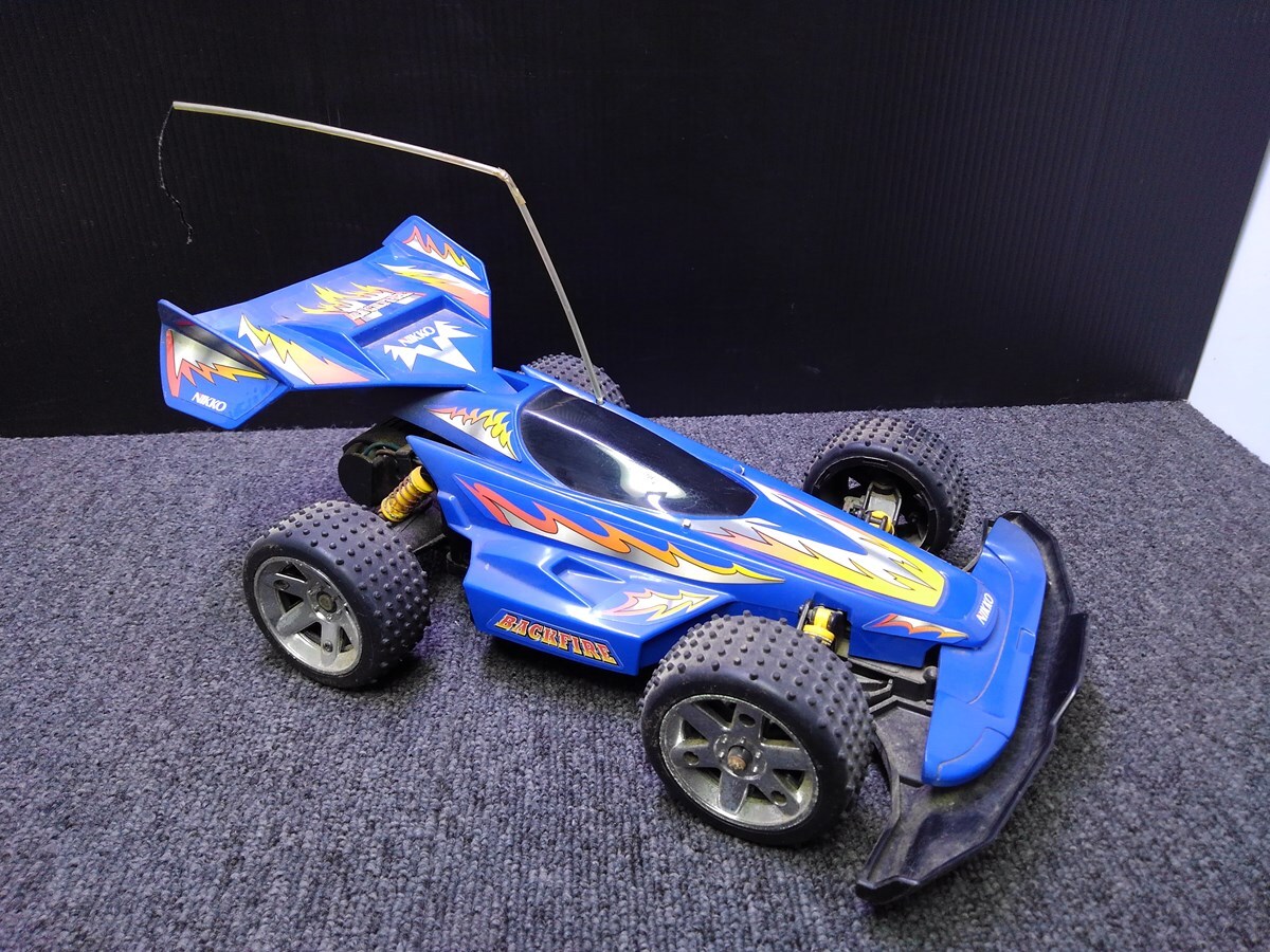 K2066 H ◆動作未確認◆ ニッコー ラジコン RC BACKFIRE 1/10 スケール 欠品あり 長期保管品 現状渡し◆ジャンク◆の画像3