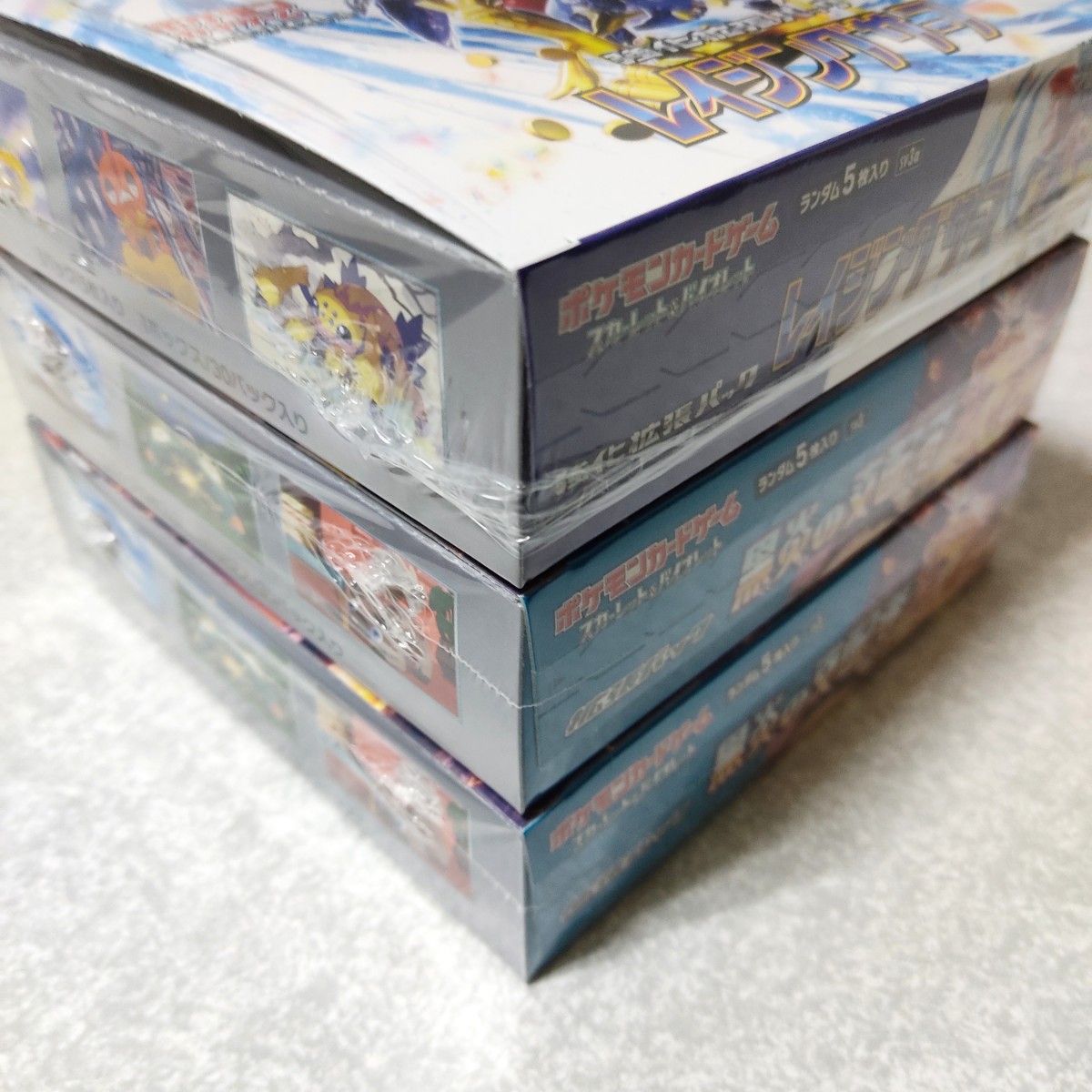 【シュリンク付き新品　3BOXセット】ポケモンカードゲーム  黒炎の支配者 2BOX　レイジングサーフ 1BOX 拡張パック