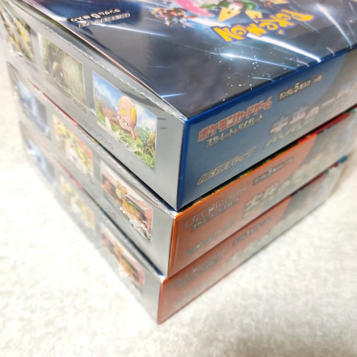 【特価】シュリンク付 新品未開封品　ポケモンカード 3BOXセット　スカーレット＆バイオレット 拡張パック 古代の咆哮 未来の一閃