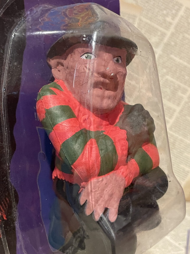 *1980 period / A Nightmare on Elm Street /freti/ figure / prompt decision Vintage / horror / that time thing /Freddy Krueger/Squish \'em Figure(80s/MOC) MO-230