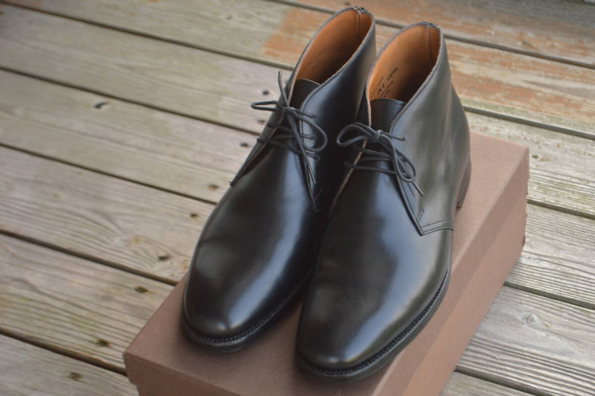 CROCKETT＆JONES　CHILTERN　7.5E　ブラック　クロケット＆ジョーンズ　チャッカブーツ_画像1