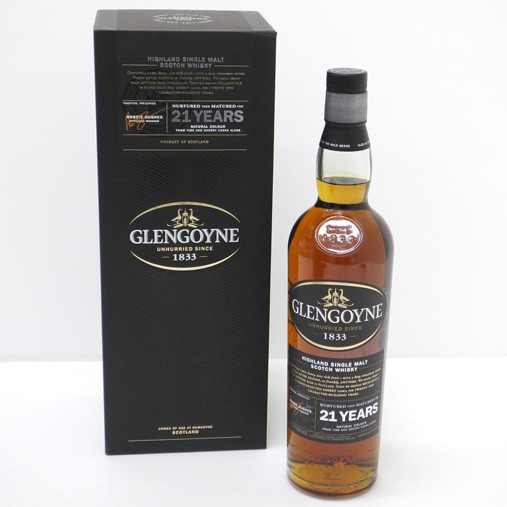 1円【未使用】GLENGOYNE グレンゴイン/GLENGOYNE 21年 ハイランドシングルモルトスコッチウイスキー/700ml/43%/88の画像1