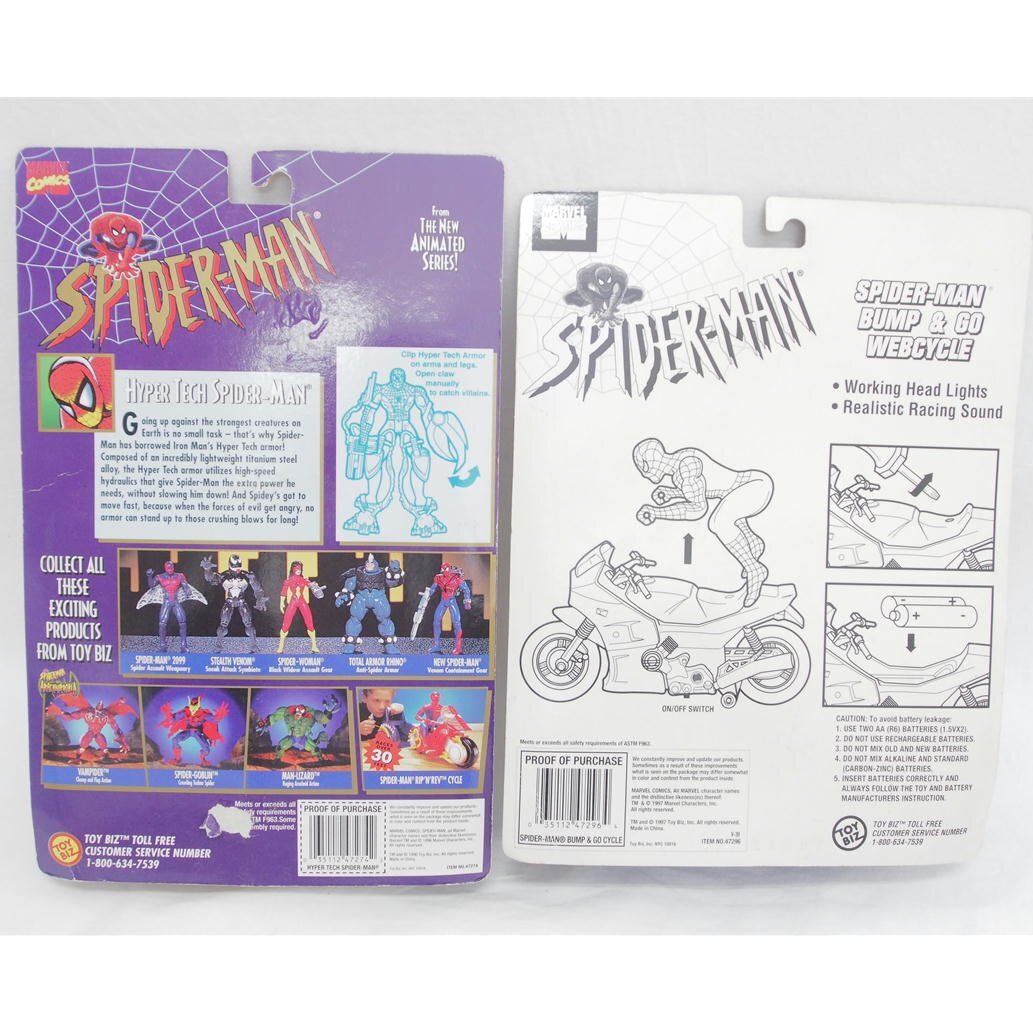 1 иен [ в общем б/у ]TOYBIZ игрушка biz/ Человек-паук за границей American Comics игрушка 3 позиций комплект MARVEL COMICS нераспечатанный товар /78