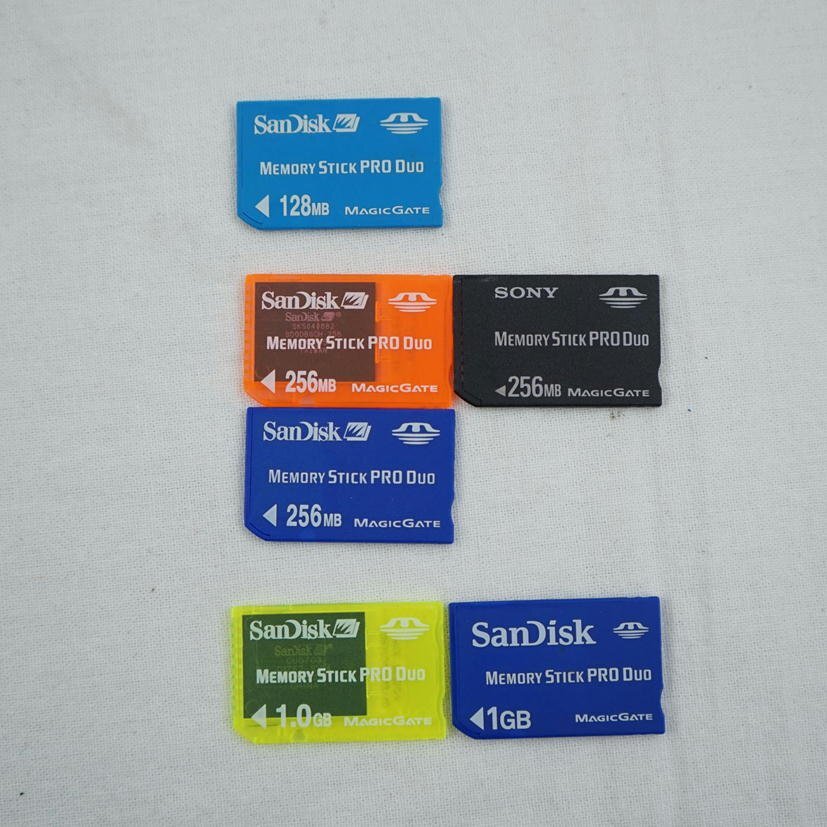 1円【ジャンク】SONY、Sandisk など メモリースティックPro Duo・Duo 32MB～32GB 約80枚セット フォーマット済/67の画像3