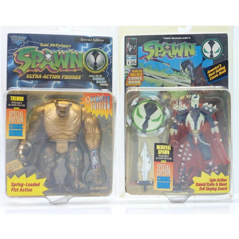 1 иен [ в общем б/у ]McFARLANE TOYSmak мех Len игрушки /SPAWN Spawn Ultra action фигурка комплект /88