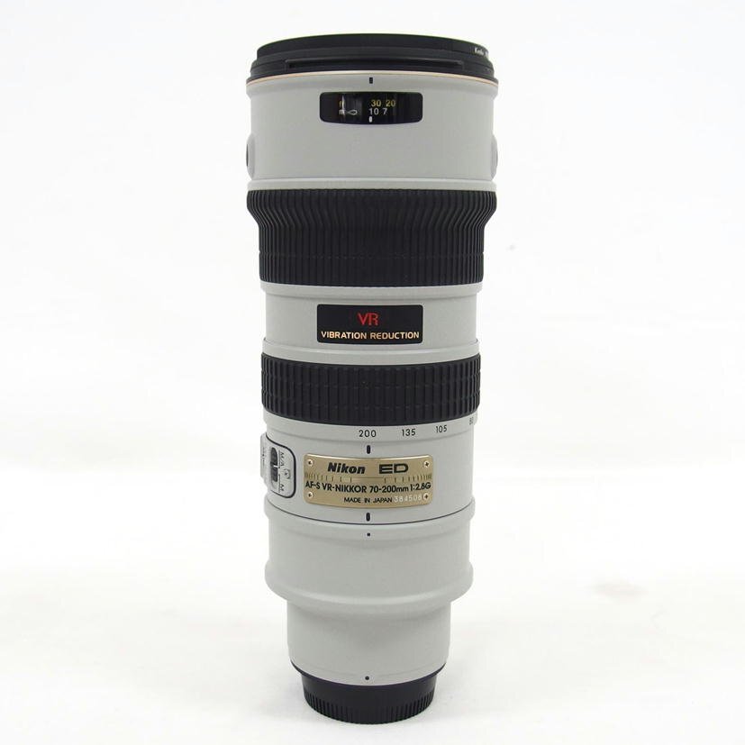 1円【良品】Nikon 望遠ズームレンズ 70-200mm 1:2.8G ライトグレー 元箱・ソフトケース付き/AF-S VR Zoom NIKKOR /04