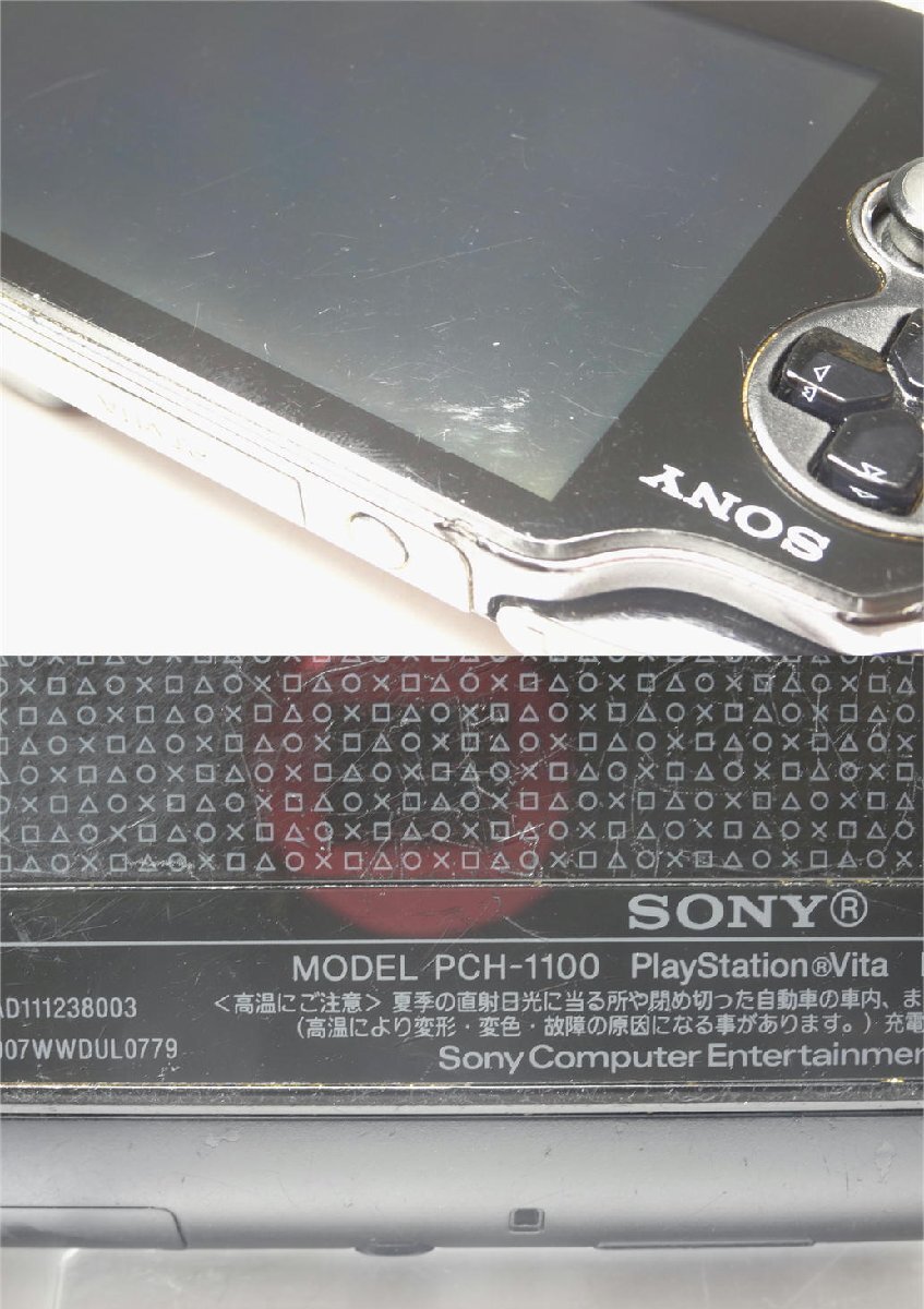 1円【ジャンク】SONY ソニー/PSVita 本体 ブラック/PCH-1100/42_画像5