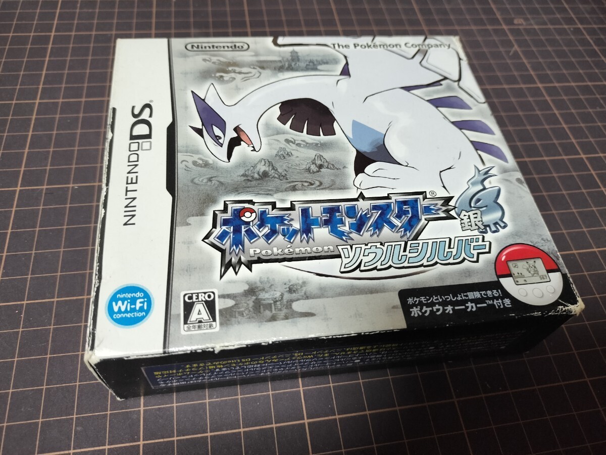 DSゲームソフト ポケットモンスター ソウルシルバー Pokmon ポケモン 起動確認済 中古品 Nintendo 箱傷み有り ポケウォーカー付きの画像2