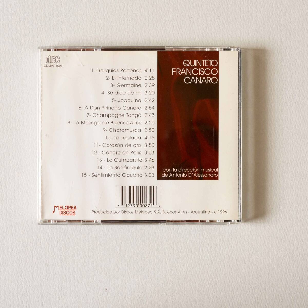 キンテート・フランシスコ・カナロ / QUINTETO FRANCISCO CANARO con la direccion musical de Antonio Alessandoro_画像3