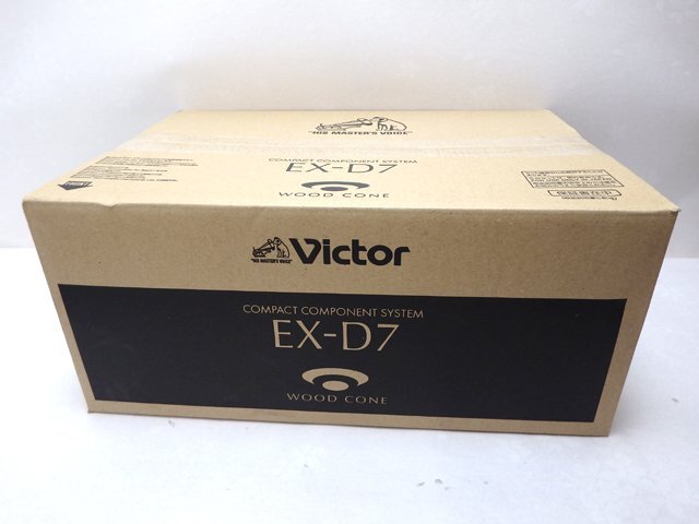 新品 JVC Victor EX-D7 コンパクトコンポーネントシステム ウッドコーンスピーカー 一体型ミニコンポの画像2