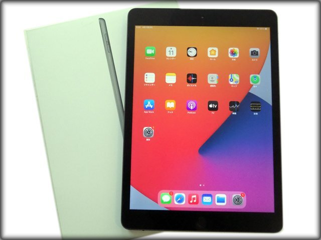 美品★アップル iPad 10.2インチ 第8世代 Wi-Fi 32GB 2020年秋モデル MYL92J/A■タブレット 本体 のみ Apple スペースグレイ ①の画像1