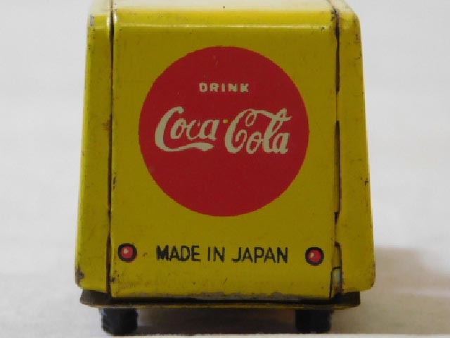  Vintage [ Coca Cola ракушка др., грузовик язык crawler и т.п. ] жестяная пластина SHELL сделано в Японии 