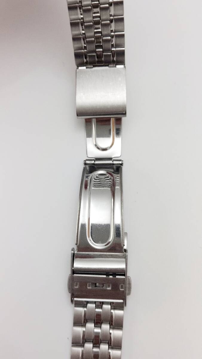 371　腕時計　金属　バンド　ベルト　弓管付き　時計修理　シルバー