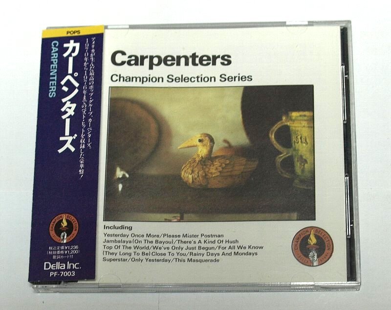 カーペンターズ CARPENTERS / CD Champion Selection Series イエスタデイ・ワンスモア 遥かなる影 トップ・オブ・ザ・ワールド_画像1