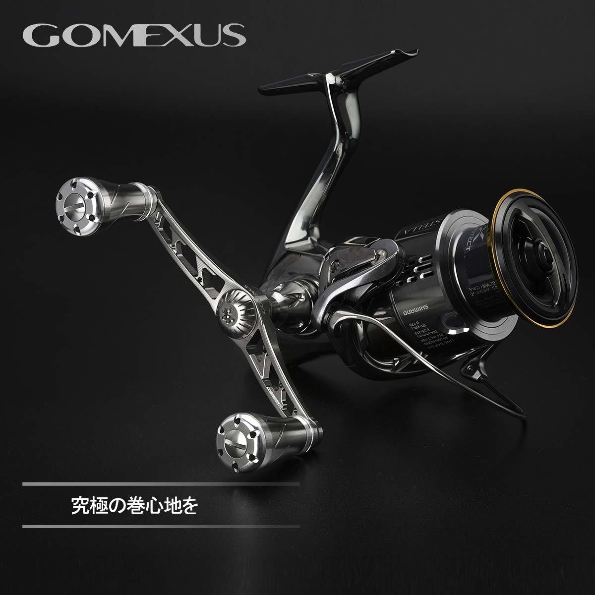 Gomexus ゴメクサス パワーハンドルノブ A20TNSR チタンシルバー 20mm アルミ シマノType A ・ ダイワType S 用 カスタム ラウンドノブの画像2