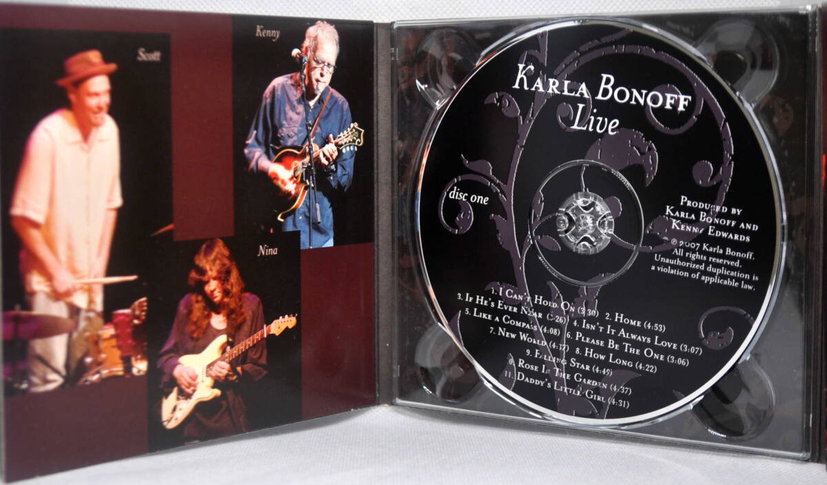 KARLA BONOFF　カーラ・ボノフ　　／　LIVE　２枚組　CD_画像4