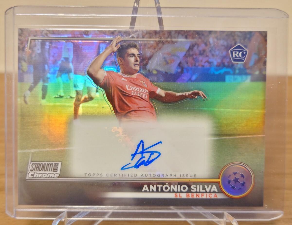 2023 topps stadium club chrome sl benfica antonio silva autograph ベンフィカ アントニオ シウバ サイン_画像1