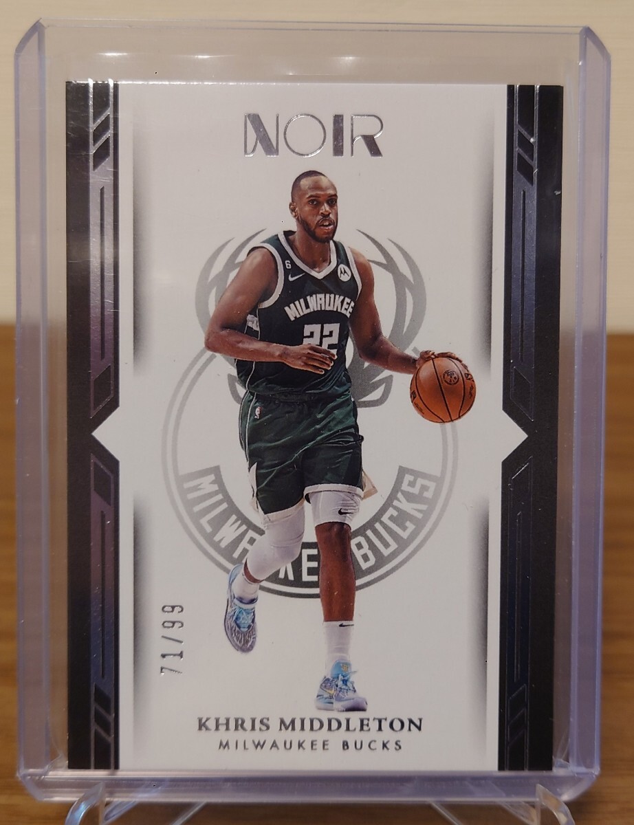 22-23 panini noir basketball milwaukee bucks khris middleton base /99 バックス ミドルトン ベース ノアールの画像1