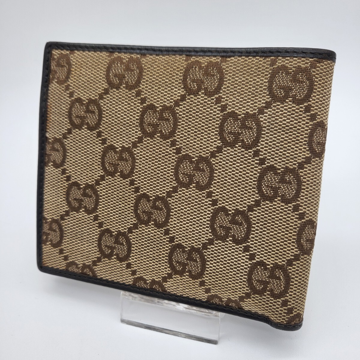 GUCCI グッチ キャンバス 2つ折り財布 折り財布 財布 GG GUCCI グッチ キャンバス 2つ折り財布 折り財布 財布 GG