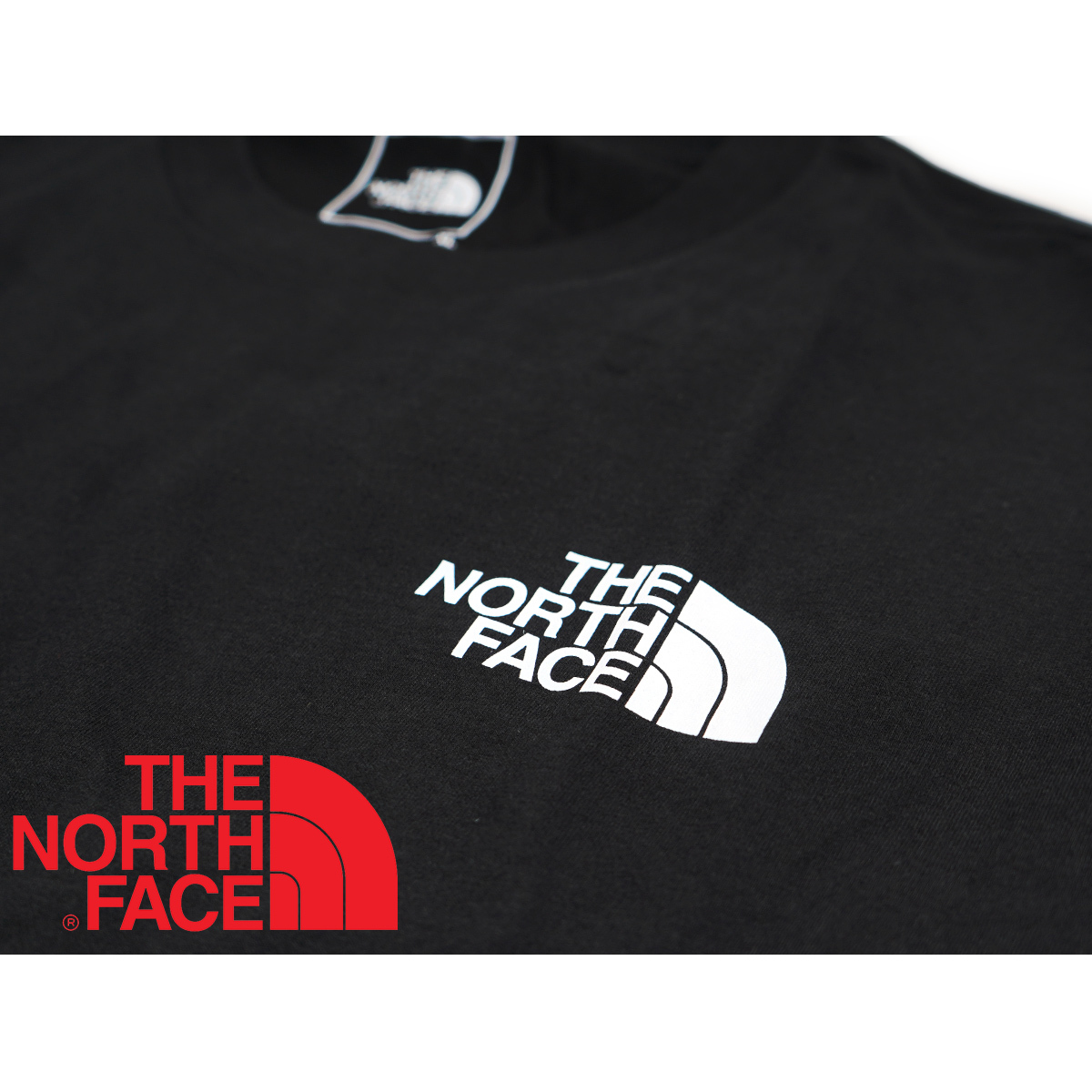 【新品本物 USA購入】THE NORTH FACE ノースフェイス■ RED BOX SS TEE ■ ブラックレッド / XL ■Tシャツ ボックスロゴ 海外限定_画像5