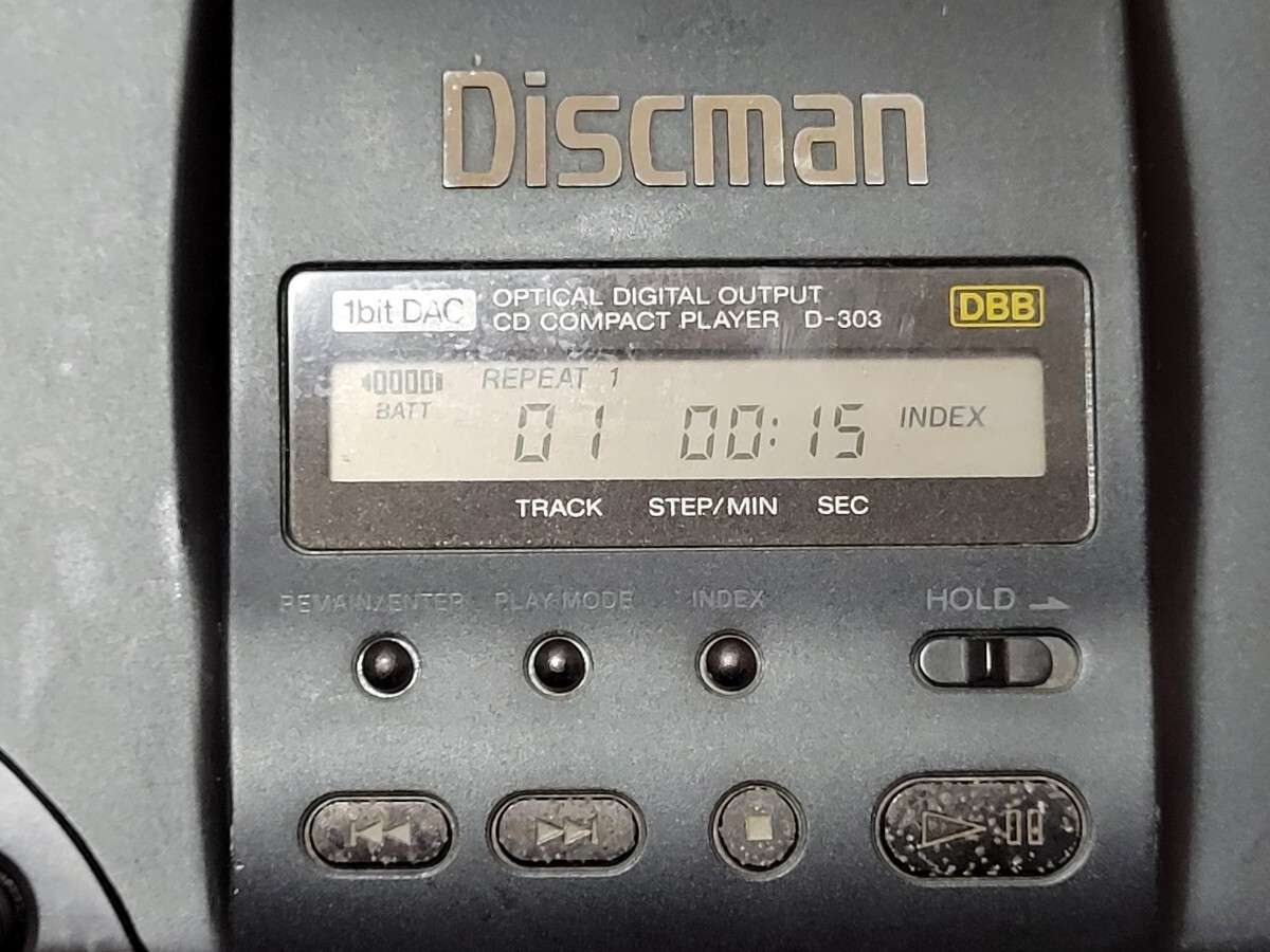 SONY ディスクマン CDプレーヤーD-303 本体のみ ソニー Discman CDコンパクトプレーヤー