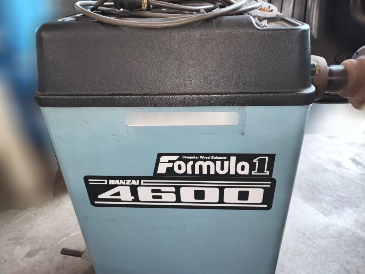 11368 中古 引取限定 ホイールバランサー バンザイ FORMULA1 4600 100V バランス 調整 スタチック 交換 自動車整備工具 タイヤチェンジャー