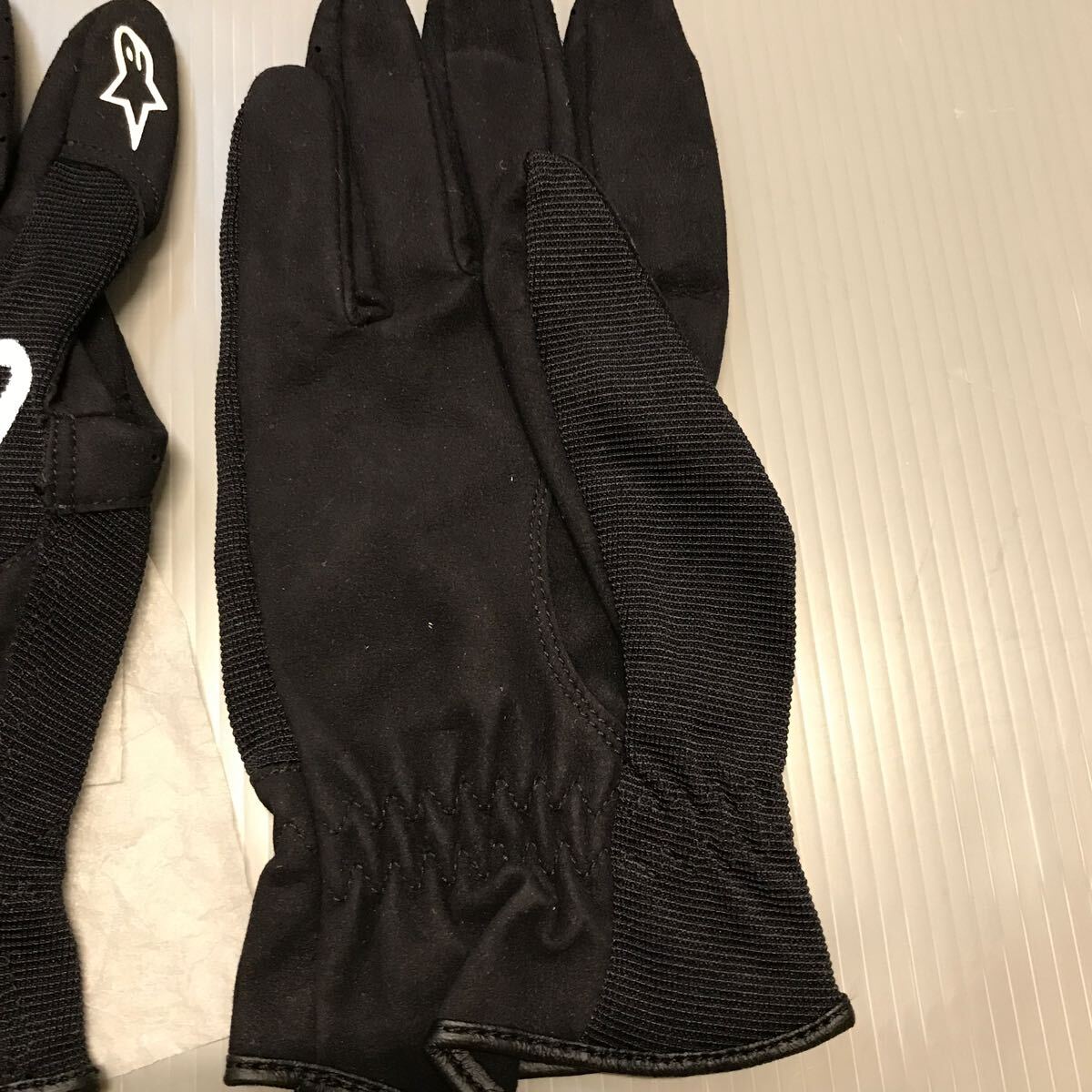  unused!alpinestars Alpine Stars pit 2 glove driving gloves black size L human work leather | nylon case attaching rare!