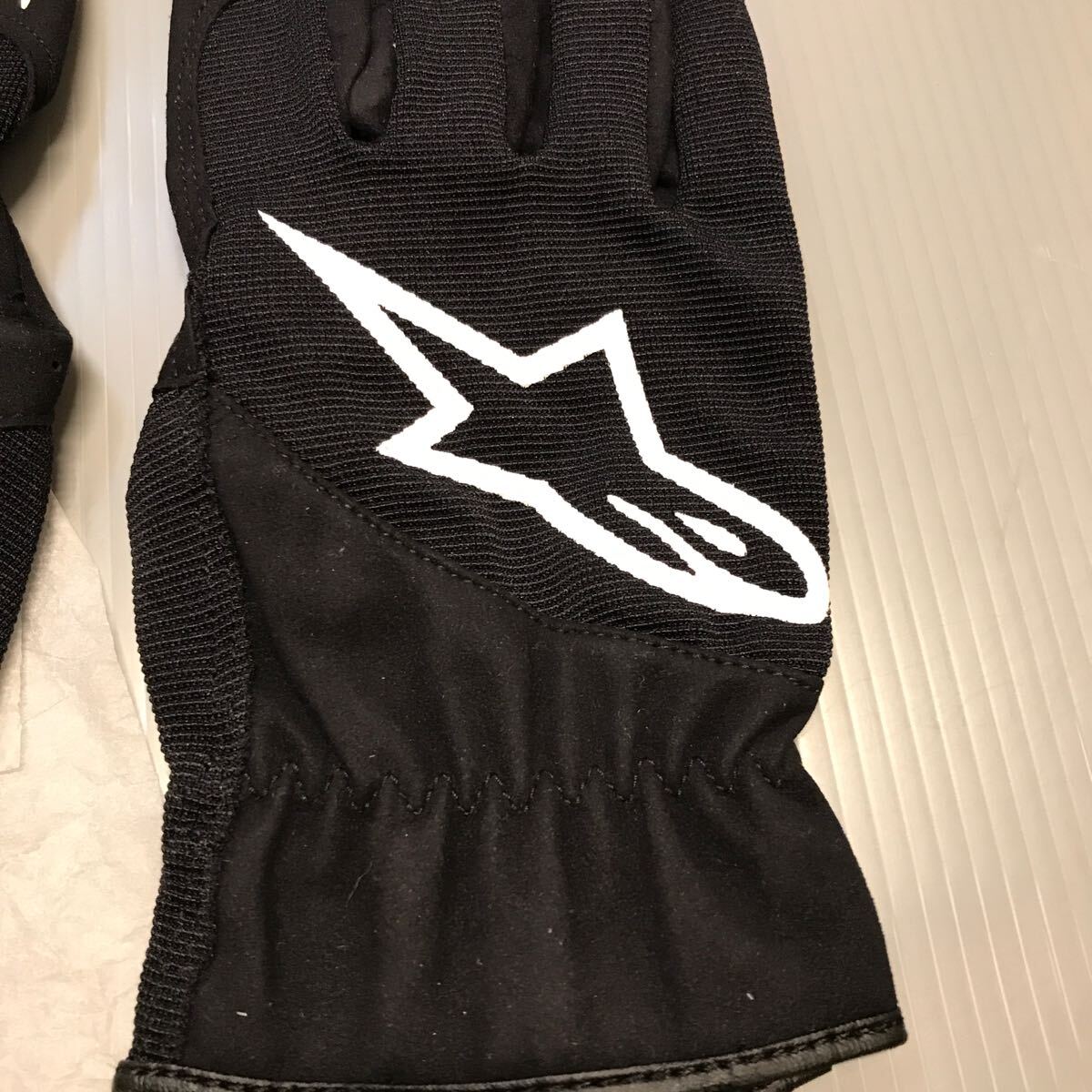  unused!alpinestars Alpine Stars pit 2 glove driving gloves black size L human work leather | nylon case attaching rare!