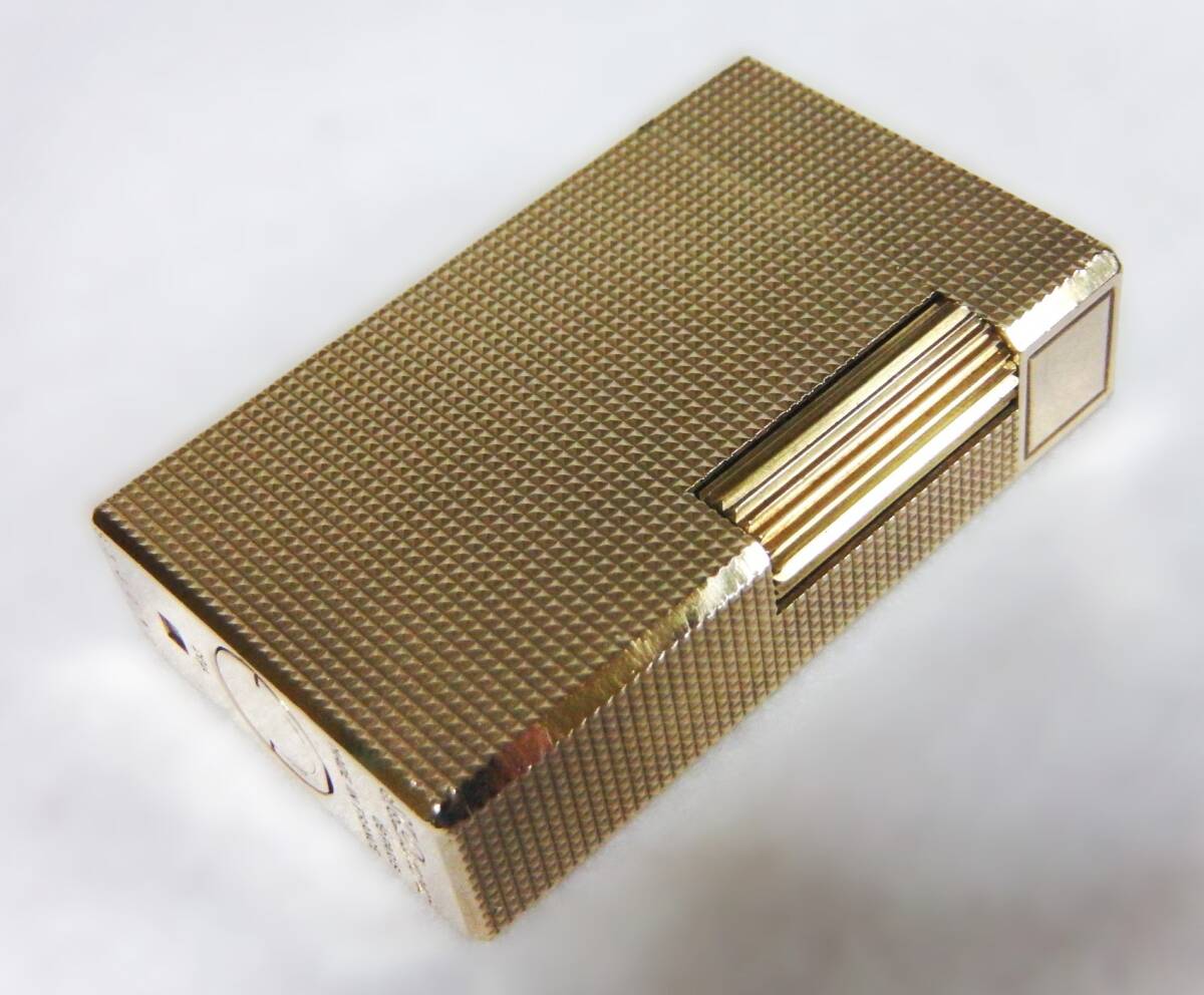 S.T.Dupont/デュポン ゴールド 20μ ローラーガスライター 喫煙具 ※火花確認済の画像2