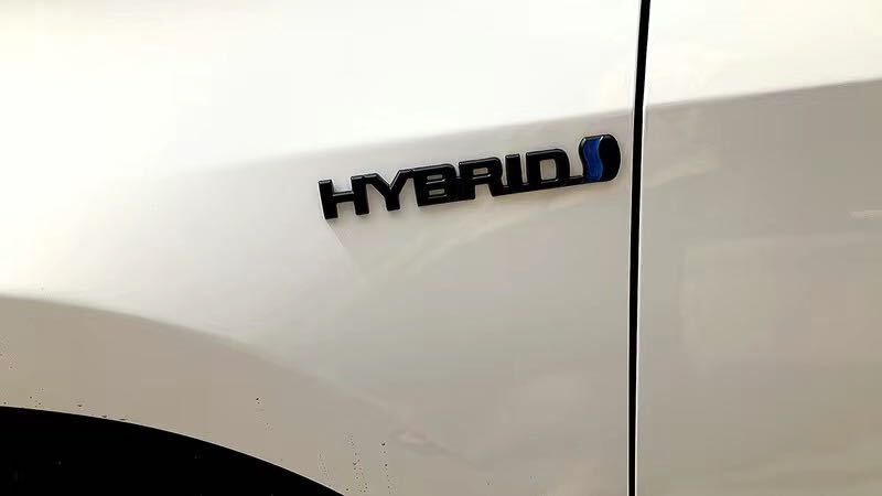 ハイブリッドエンブレム 黒 マットブラック HYBRID 3枚セット