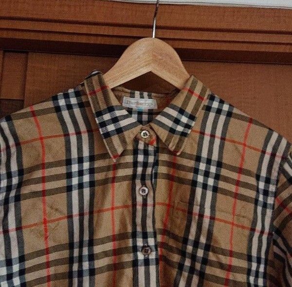 美品 希少 90s ヴィンテージ バーバリー チェックシャツ 長袖シャツ BURBERRY Burberrys