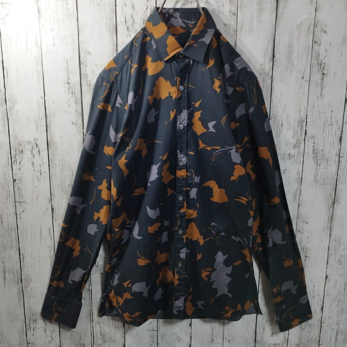 【LANVIN】Patterned Dress Shirt　D859