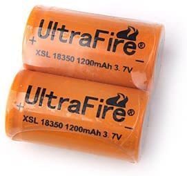 UltraFire 保護無し XSL 18350 1200mAh リチウムイオン充電池1本の画像2