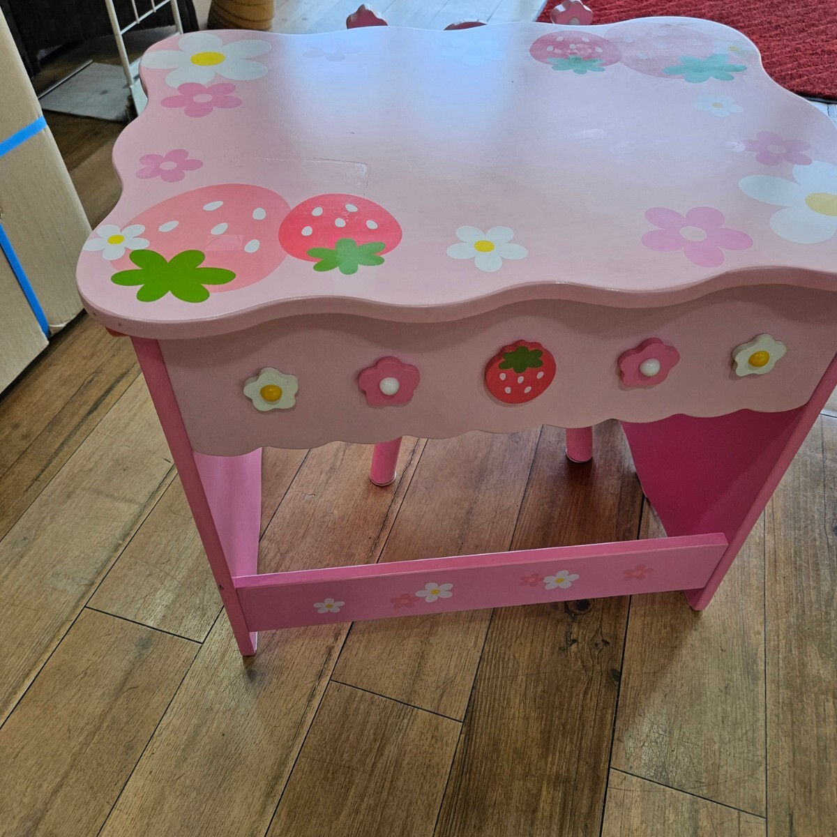  mother garden writing desk strawberry pattern desk chair set pink child desk used collection interior 