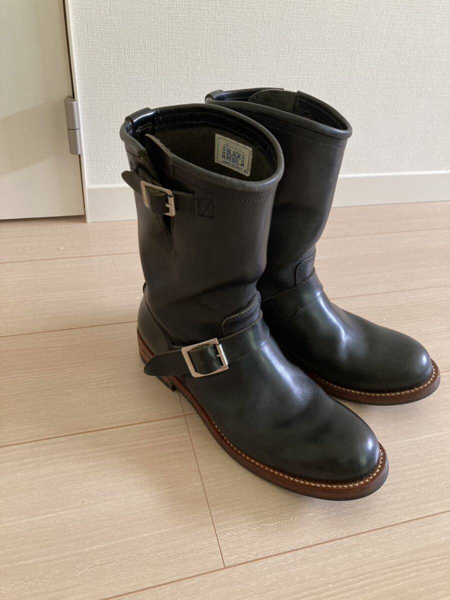 ¥1~ RUDE GALLERY BLACK REBEL Rude Gallery black Revell engineer boots 