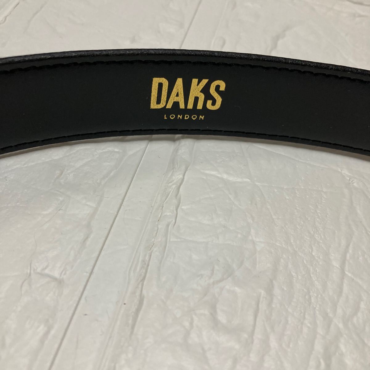 新品DAKS ブラック ビジネスベルト 日本製　黒　ベルト　ダックス_画像4