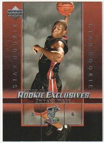 2003-04 UD UPPER DECK ROOKIE EXCLUSIVES Dwayne Wade RC ROOKIE #5_画像1