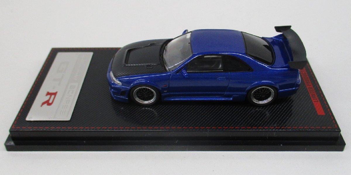 イグニッションモデル 1/64 Nismo R33 GT-R ブルーメタリック [2508] 定形外○【C】krt012204の画像3