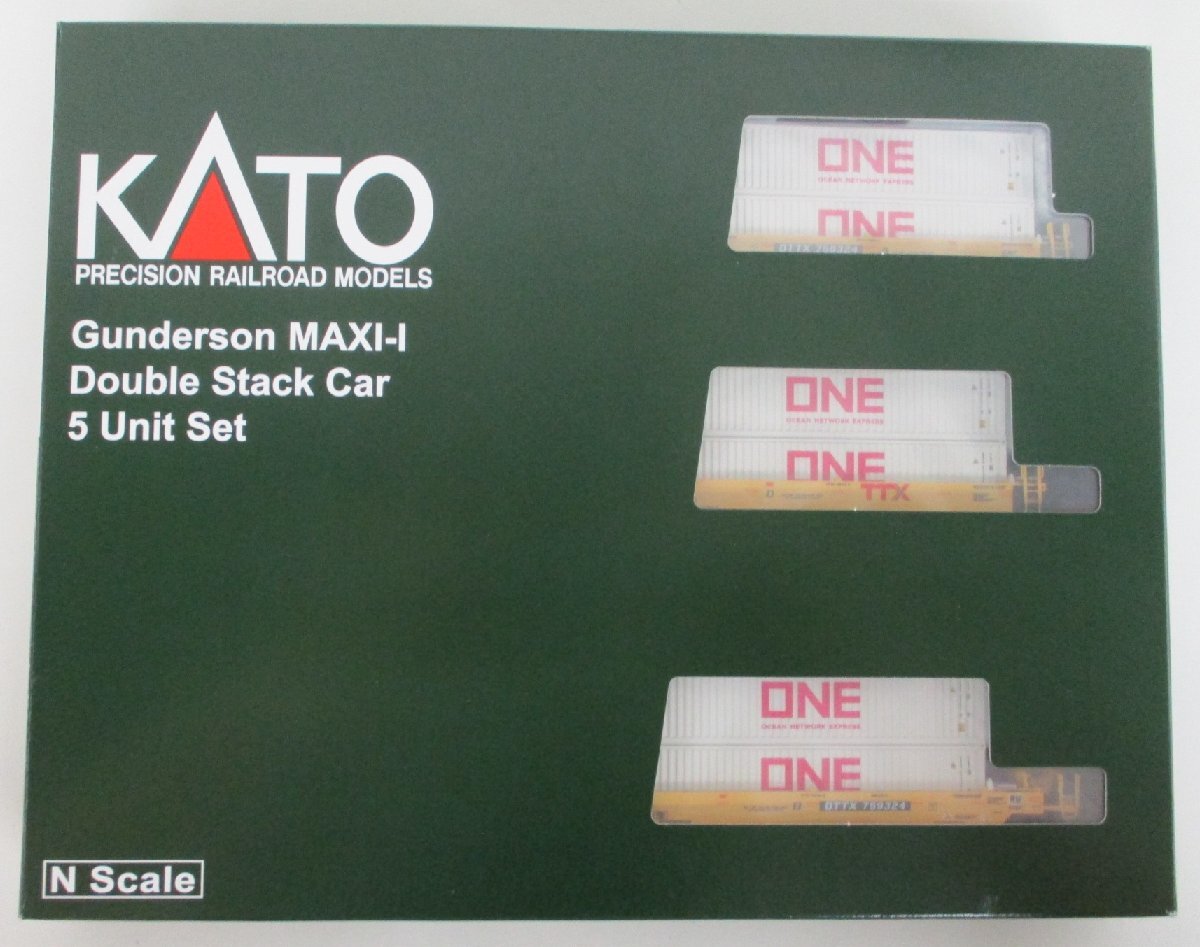 KATO 106-6196 Gunderson MAXI-I Double Stack Car TTX New Logo #759324【A'】oan042716の画像3