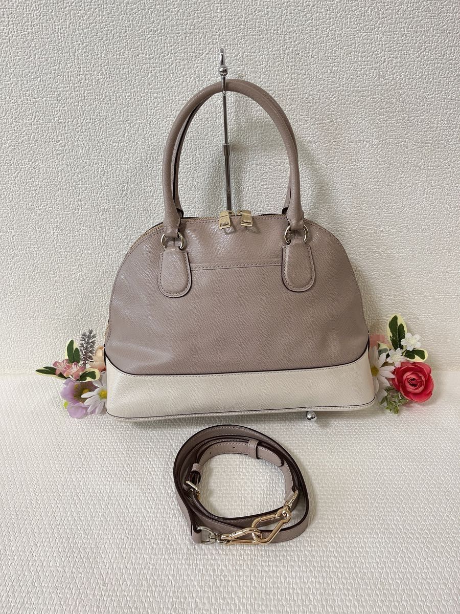 【タイムセール！極美品】COACH コーチ ショルダーバッグ 2WAY ハンドバッグ レザー チャーム付き