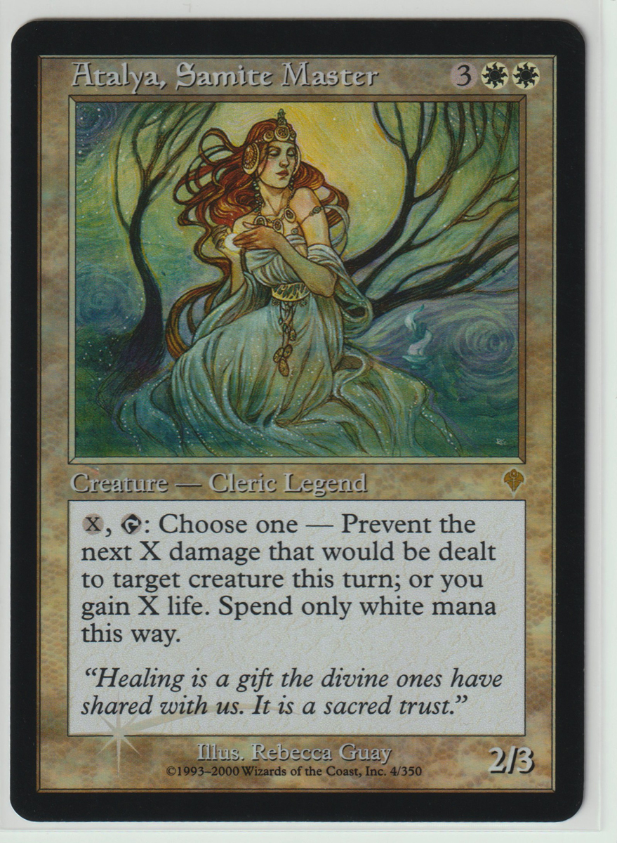 Magic:The Gathering/INV サマイトを総べる者アタリア Atalya, Samite Master/英1 FOILの画像1