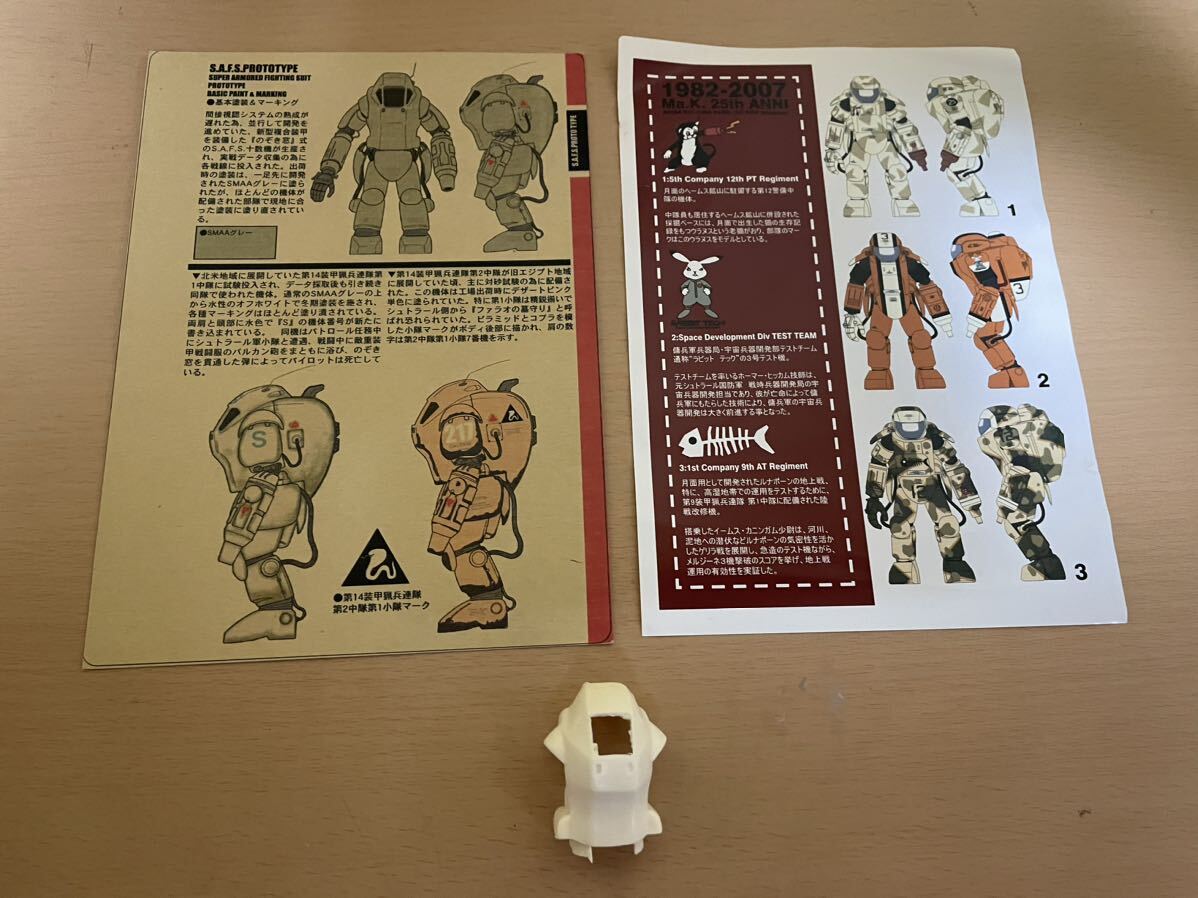 マシーネンクリーガー 関西チオネル 1/20 B.D.版SAFS PROTOTYPE 改造キットの画像2